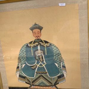 Antique Qing Dynasty painting 23.5x  30.5